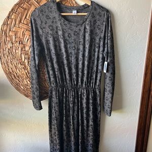 Old Navy leopard print midi dress